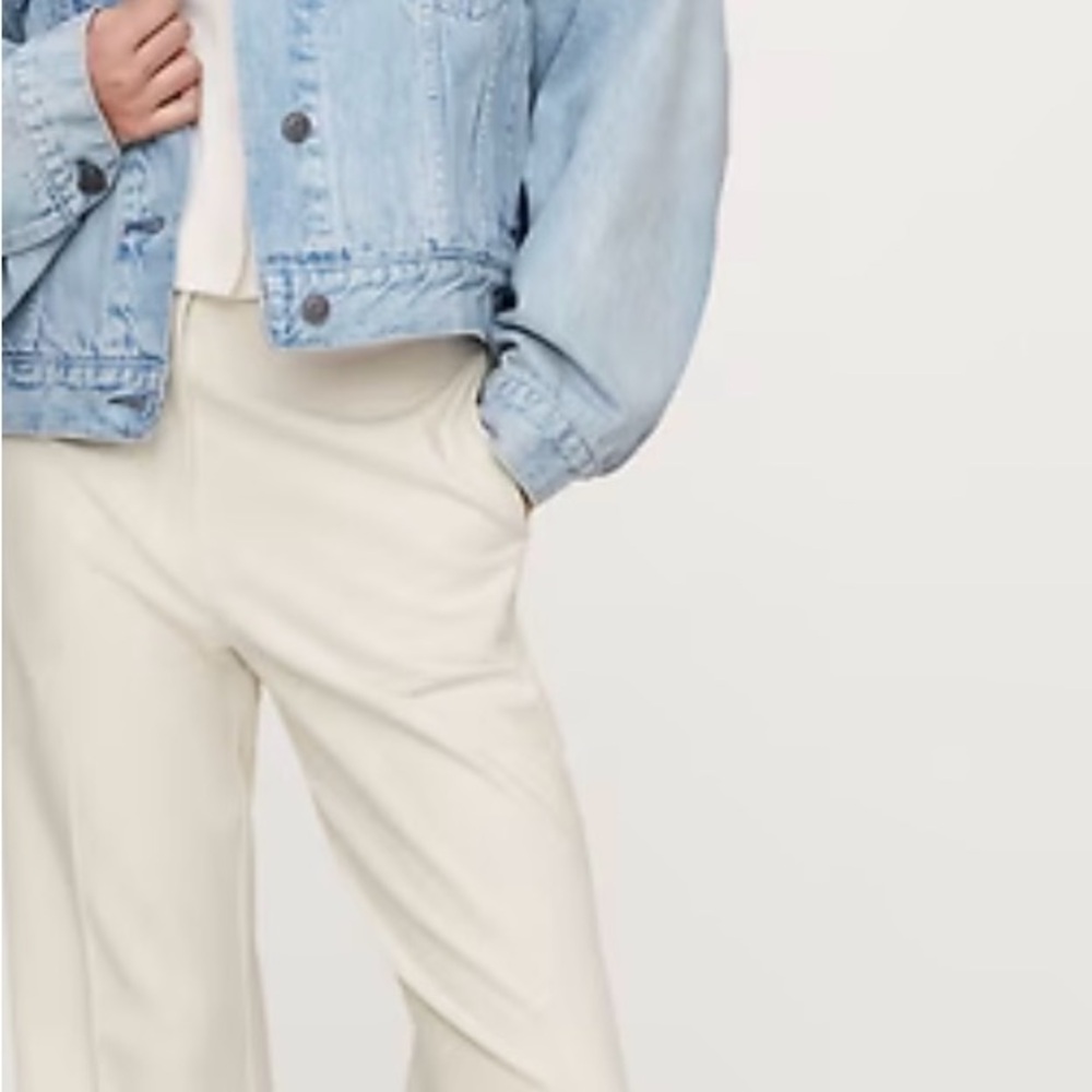 Banana Republic Cream Martin Fit Pants